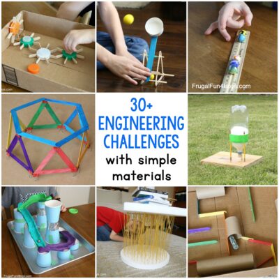 给孩子们的30+棒极了的STEM挑战(用便宜的或可回收的材料!)
