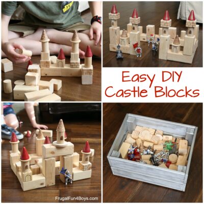 超级简单(而且便宜!)DIY城堡积木