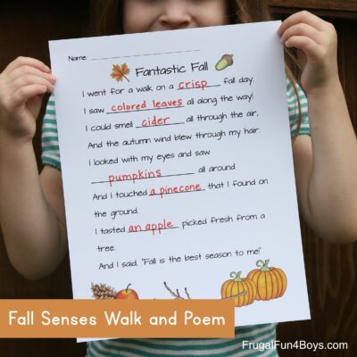 Fall Five Senses Walk填空诗