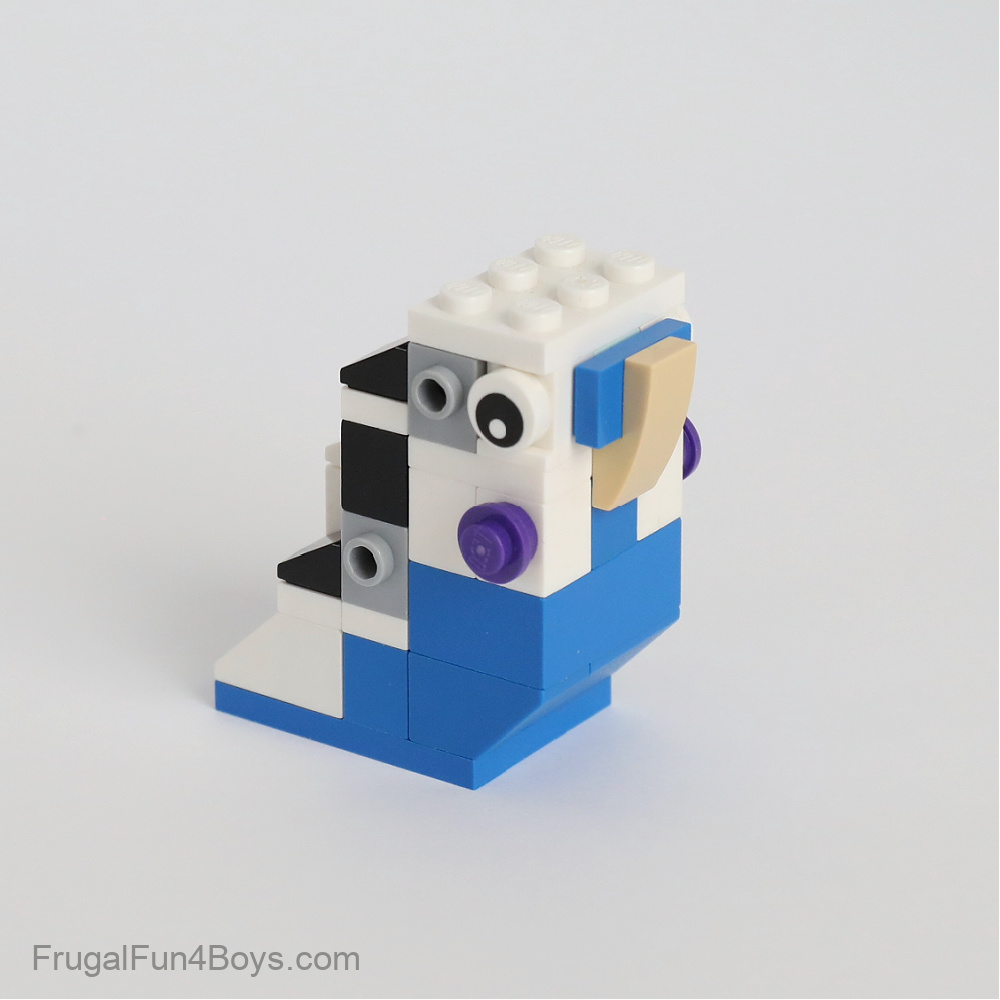 如何建造乐高长尾小鹦鹉 为男孩和女孩节俭的乐趣