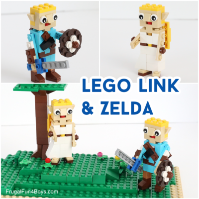 用乐高积木建造Link和Zelda